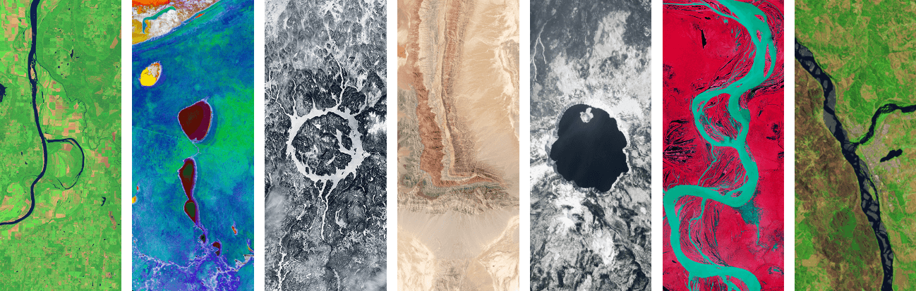 A satellite view of Earth's biological landscapes